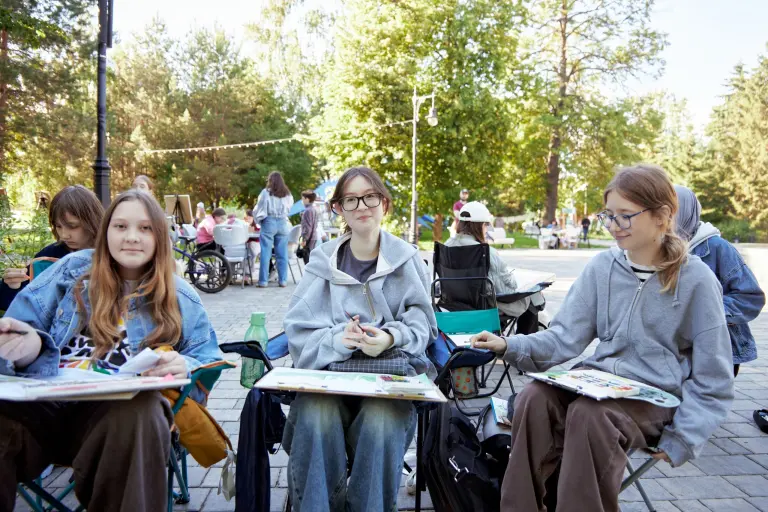 Пленэр в парке имени Урицкого
