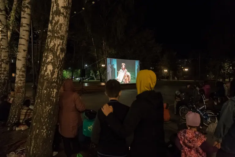Показ фильма "Царевна-лягушка"