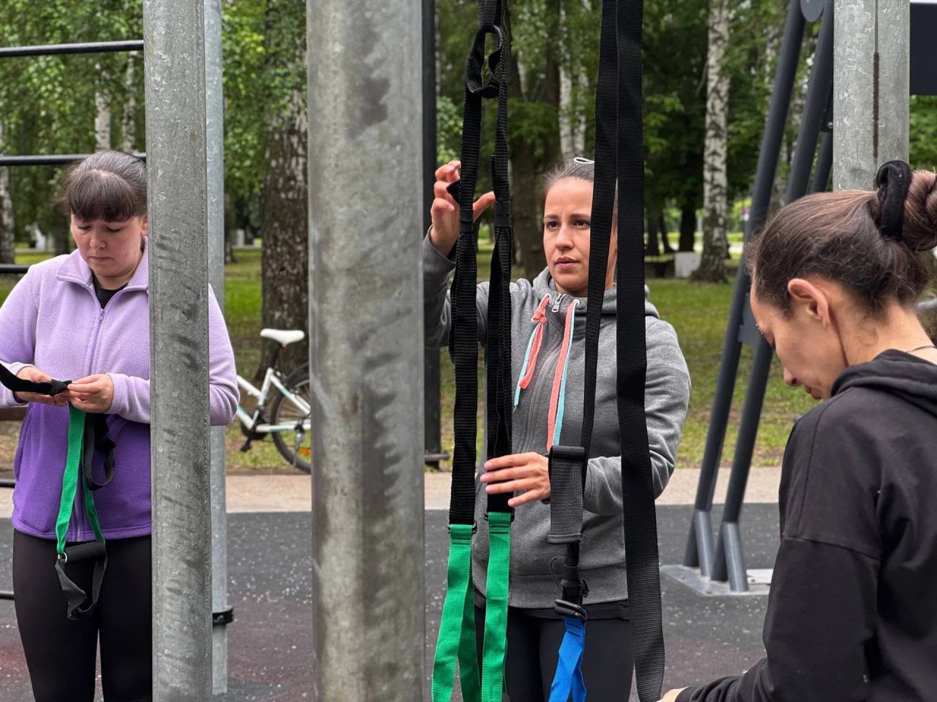 Тренировка на TRX петлях