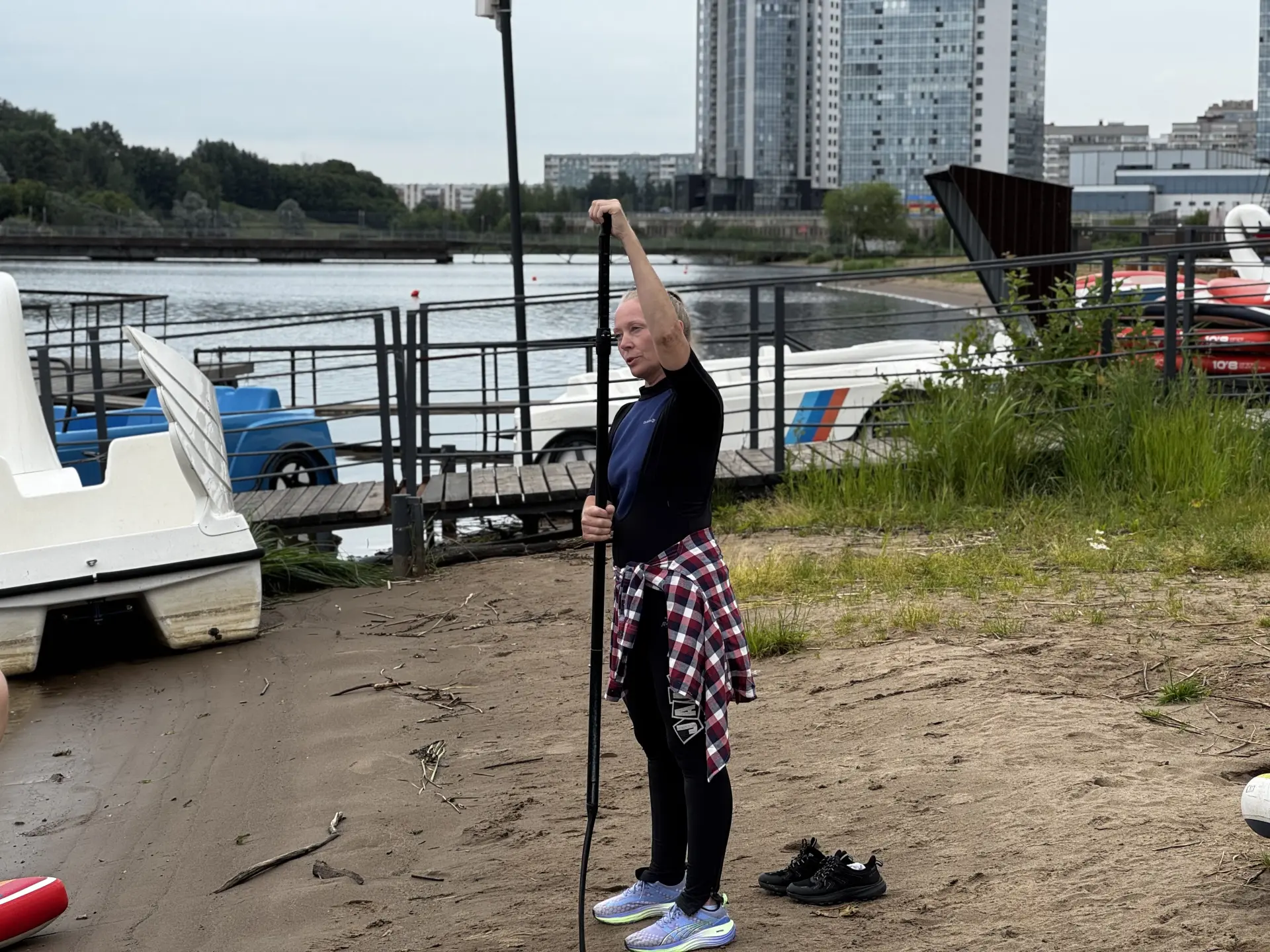 Тренировка на сап-бордах от Стоя на воде