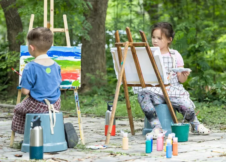 Рисуем цветущие кустарники