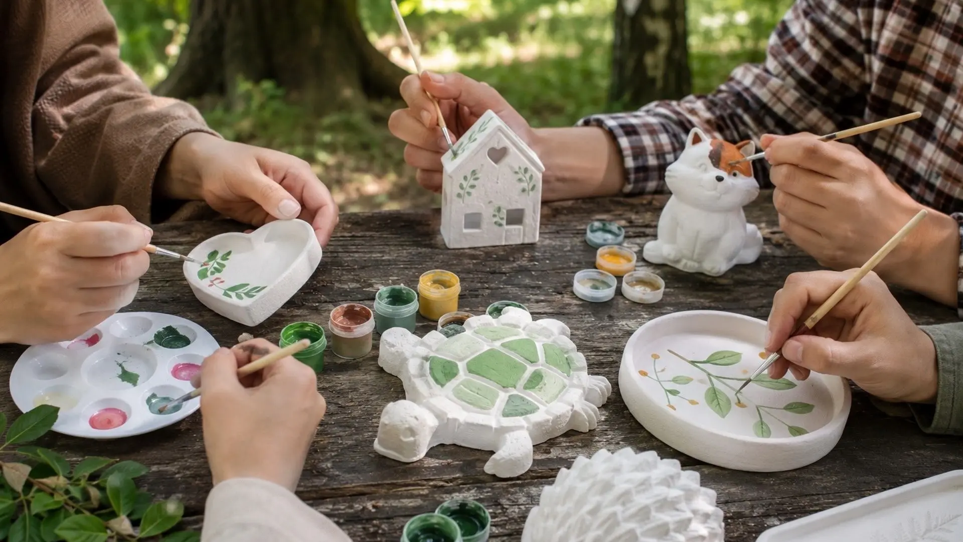 Гипс фигураләрне бизәү буенча мастер-классташ