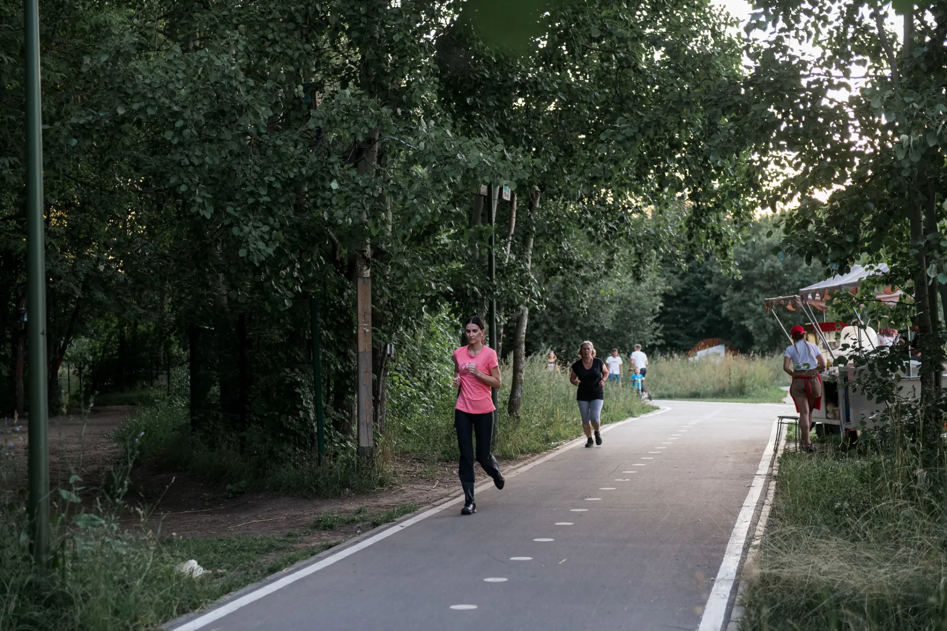 Беговая тренировка в парке им. Горького