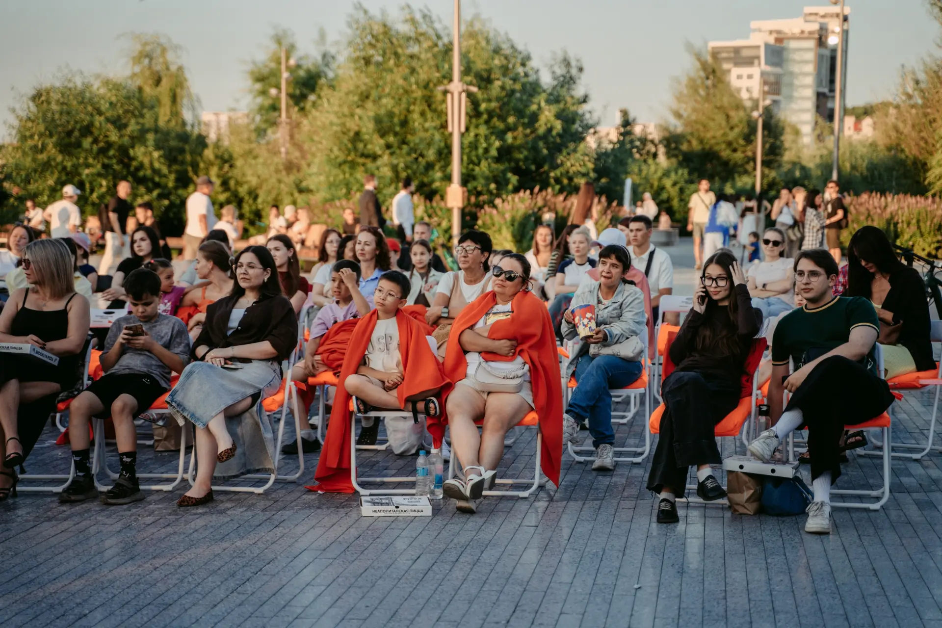 Кинопоказ в парке