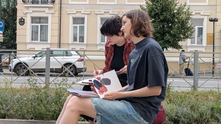 Островский урамында пленэр